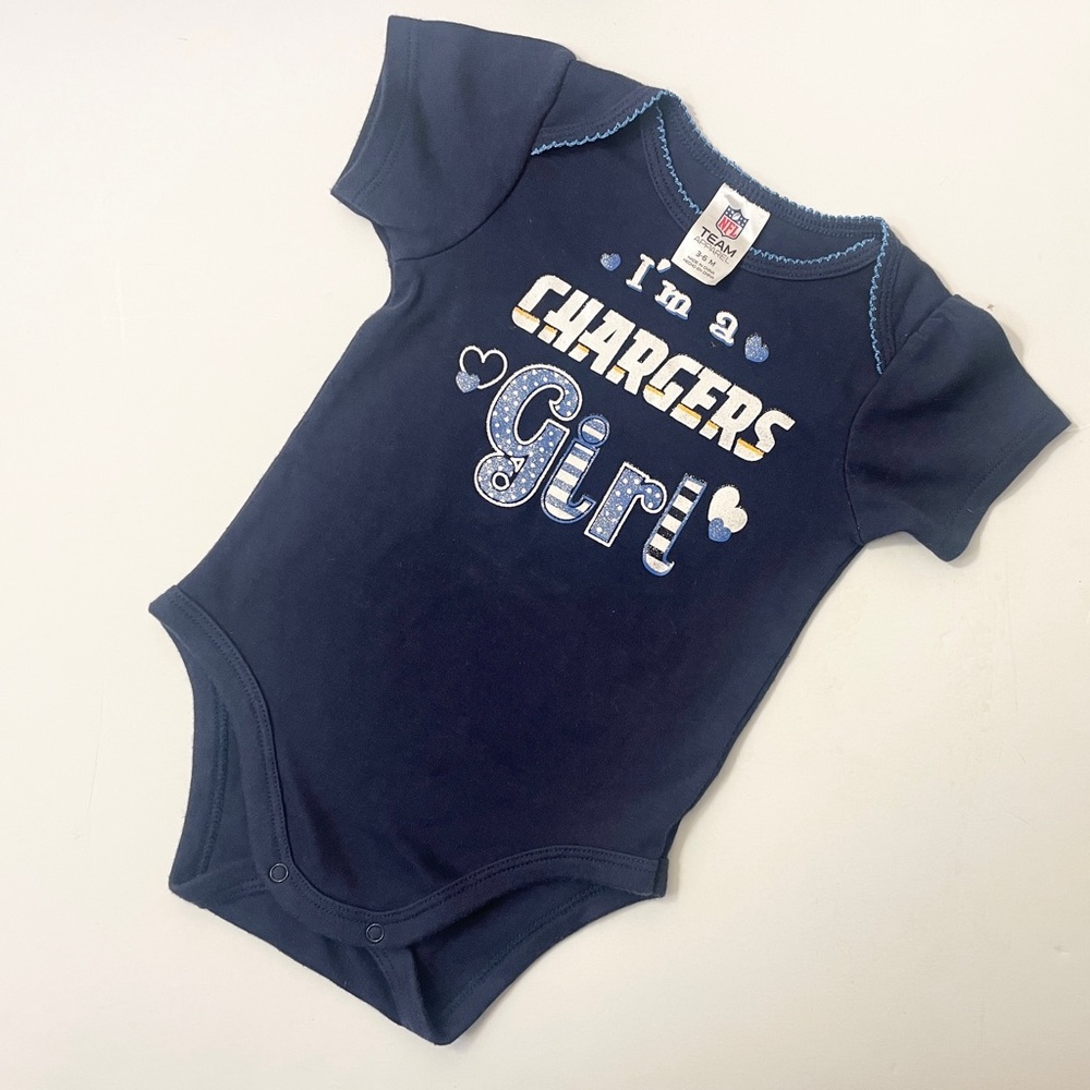NFL Los Angeles Chargers Blue/Yellow Sz( 3-6 months
